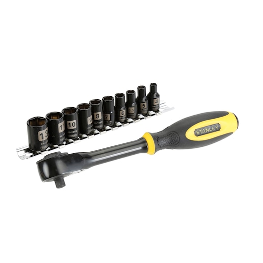 FatMax™ Rotator Umschaltknarre mit Steckschlüsseln 1/4'', 11-teilig