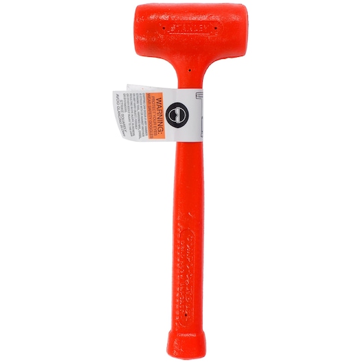 Photo of STANLEY 1-57-530 orange dead blow hammer, single front view, tool category.