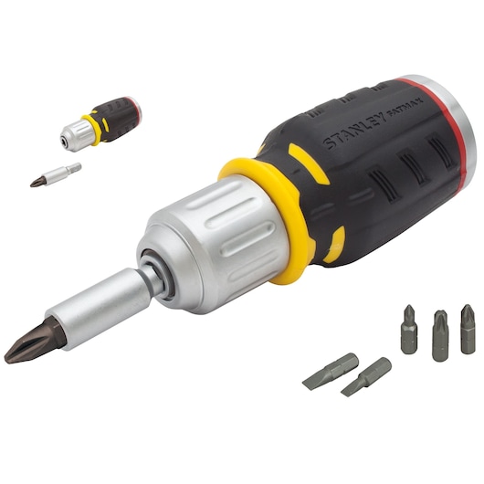 FATMAX® Bit-Schraubendreher, kurze Ausführung mit Ratsche und 6 Bits