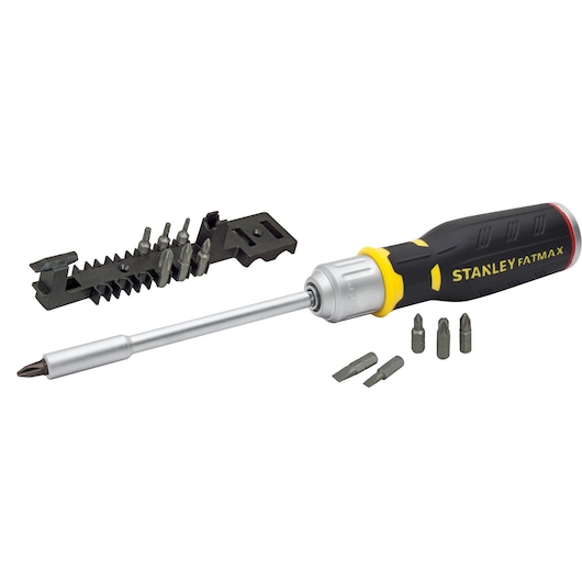FATMAX® Bit-Schraubendreher, mit Ratsche, LED Leuchte und 12 Bits