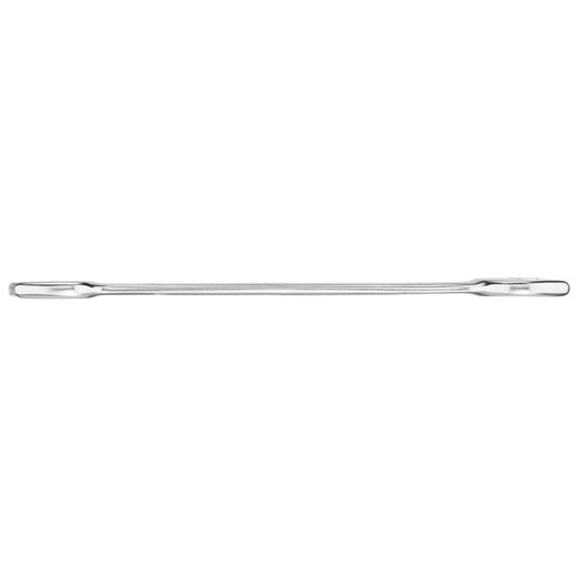 STANLEY FMMT13070-0 double ended flat pry bar, silver steel, top-down angle, hand tool category.