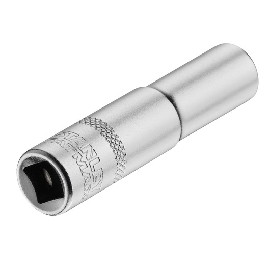 STANLEY FMMT17337-0 chrome extension bar, knurled grip, shown at angle on white background.