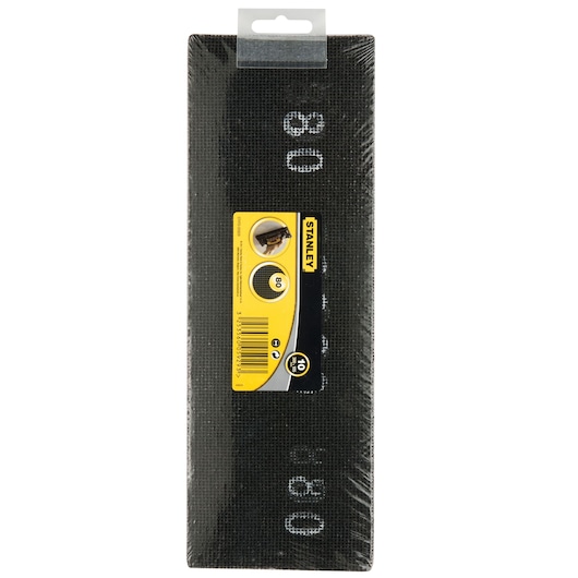 Stanley STHT0-05929 rectangular abrasive mesh pads, photo from front on white background.