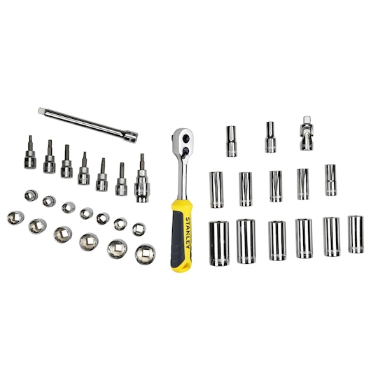 Modul 3/8“ Steckschlüssel und Zubehör, 36-teilig